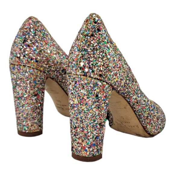 Kate Spade New York Dani Too Glitter Pumps Sz 5.5 B - Multi-colored - Picture 8 of 11